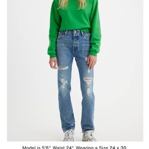 Levi's Blue Straight Leg Women's Jeans